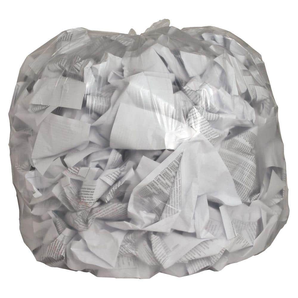 PlasticMill 8 Gallon Garbage Bags, Drawstring: White, 7 mil, 22x22, 200 Bags.