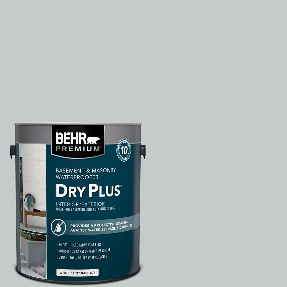 1 gal. #BW-34 Nimbus Flat Interior/Exterior Dry Plus Basement & Masonry Wat