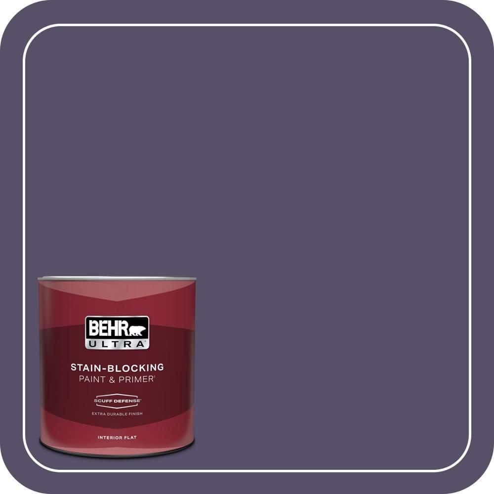 1 qt. #650F-7 Violet Eclipse Extra Durable Flat Interior Paint & Primer price history on PriceWatchPro