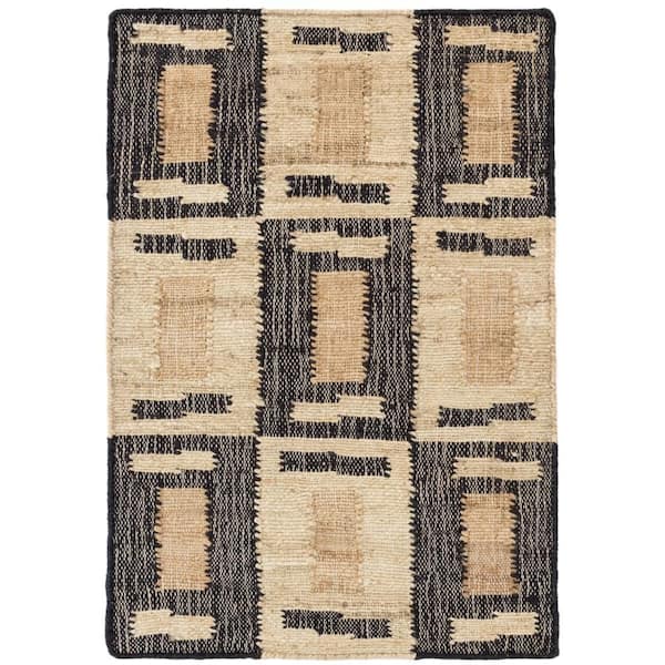 3 ft. x 5 ft. Neutral Cassia Handwoven Jute Indoor Area Rug