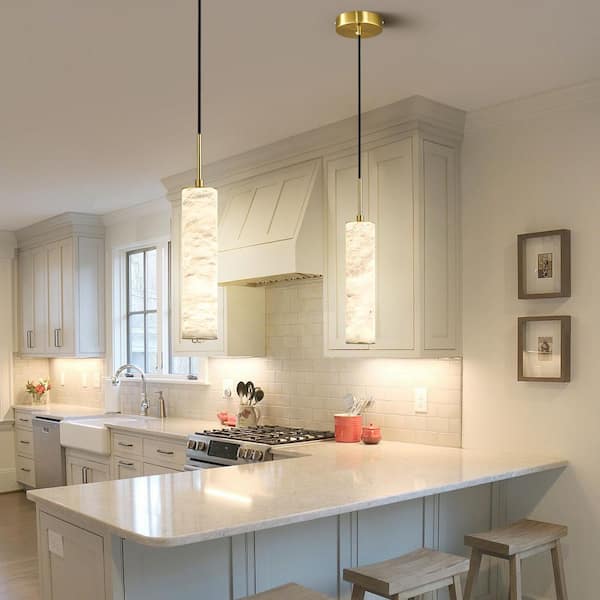 【ゥ】ペンダントライト ZHLWIN Home Light 7-Watt 1 Light Modern Gold Integrated LED