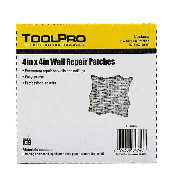 Wall Patch Repair Kit 6 inch Drywall Repair Patch Tools Self Adhesive Fiber Mesh Patch for Fill Wall Hole Ceilings Drywall Plasterboard, with