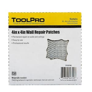 6 in. x 6 in. Fiberglass Self-Adhesive Drywall Repair Patch (10-Pack)