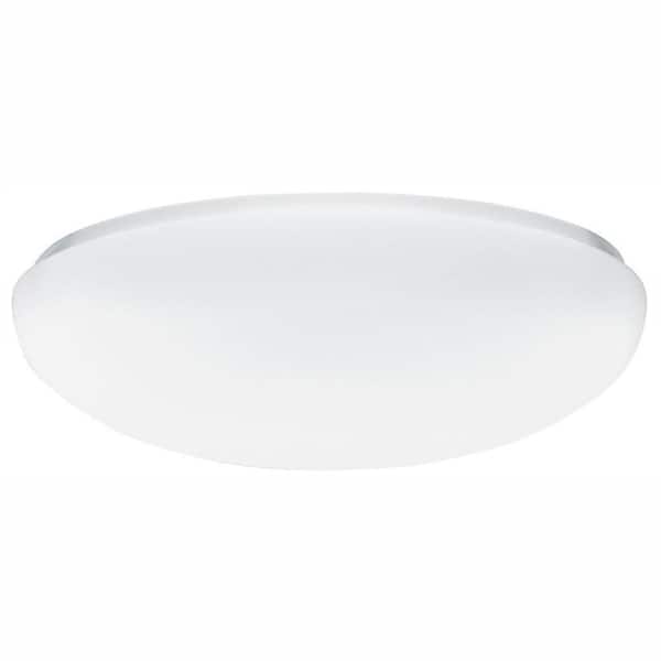 Lithonia Lighting 1-Light White Low-Profile Wall or Ceiling Flush Mount