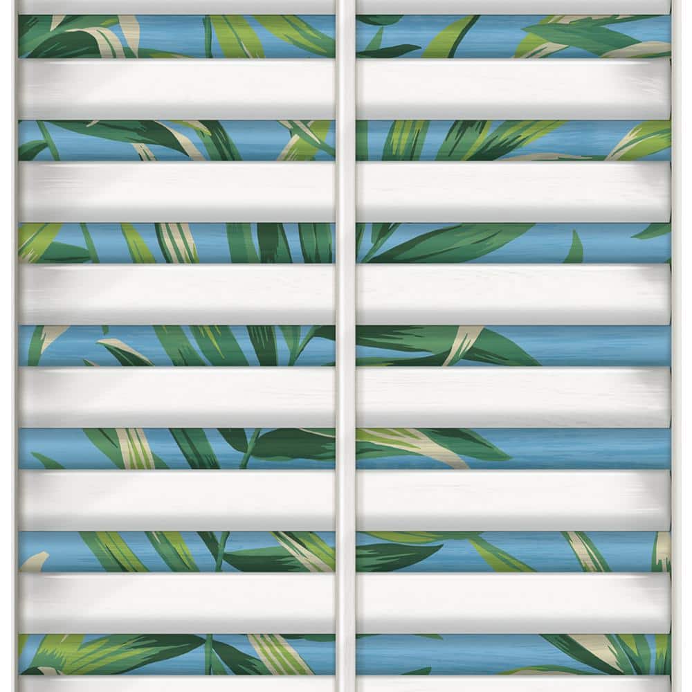 Harry & Grace Ciel Richwood Faux Shutters Peel and Stick Wallpaper