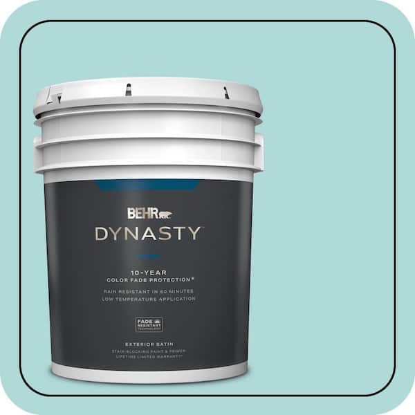 BEHR DYNASTY 5 gal. #510C-3 Rivers Edge Satin Enamel Exterior Stain-Blocking Paint & Primer