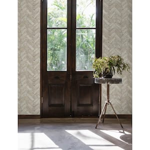 Canelle Taupe Brown Pre-Pasted Non-Woven Wallpaper