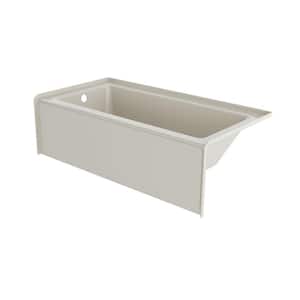 SIGNATURE 66 in. x 32 in. Soaking Bathtub with Left Drain in Oyster