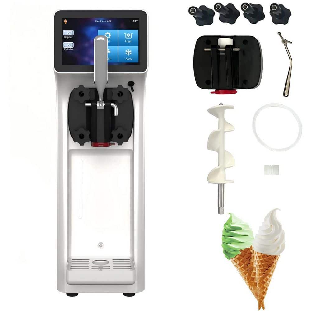 4.2 qt. Stainless Steel Soft Serve Ice Cream Maker with Compressor, LCD Touchscreen, One-Touch Cleaning, 2.7-4 Gal/H price history on PriceWatchPro