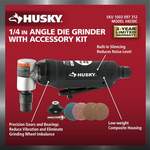 1/4 in. Angle Die Grinder with Accessory Kit 1/4 in. Angle Die Grinder with Accessory Kit