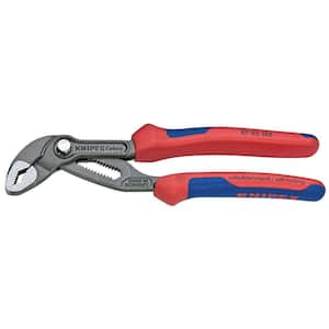 Heavy Duty Forged Steel 7-1/4 in. Cobra Pliers with 61 HRC Teeth and Multi-Component Comfort Grip