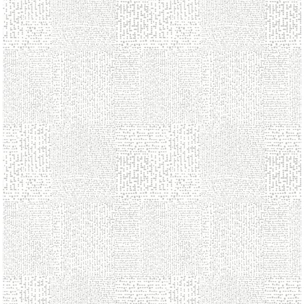 A-Street Prints Zenith Silver Abstract Geometric Paper Strippable Roll (Covers 56.4 sq. ft.)