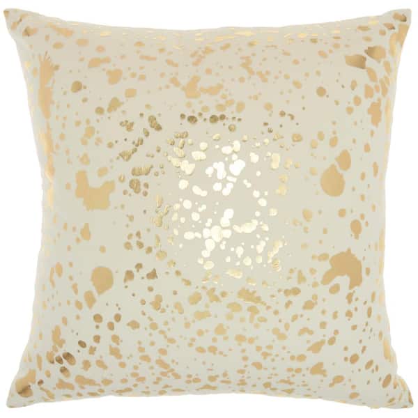 Nourison Luminescence Ivory 18 in. x 18 in. Throw Pillow