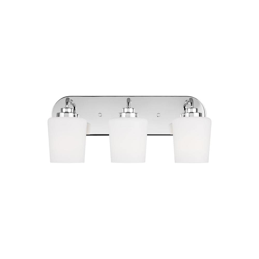 Eastridge Chrome 3-Light Dimmable Vanity Fixture