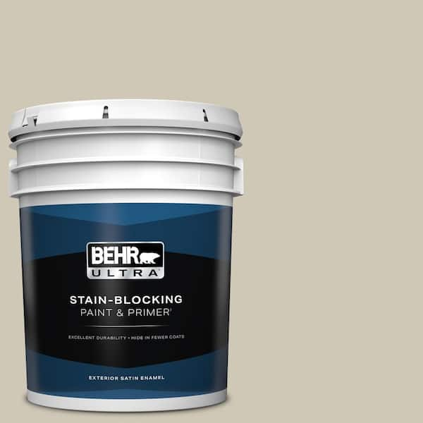 BEHR ULTRA 5 gal. #PPU8-16 Coliseum Marble Satin Enamel Exterior Paint & Primer