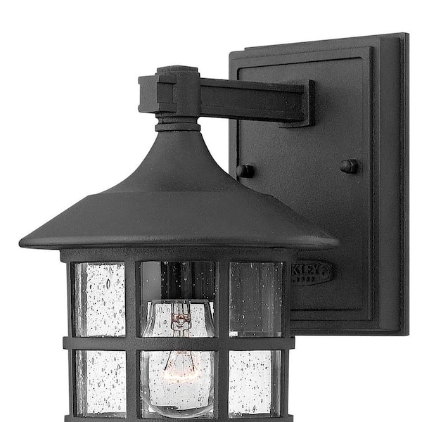 HINKLEY - Hinkley Freeport Small Outdoor Wall Mount Lantern, Black