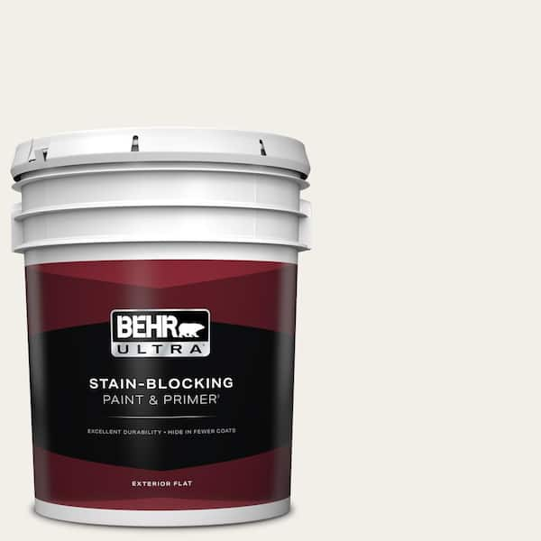 BEHR ULTRA 5 gal. #T11-13 Fuji Snow Flat Exterior Paint & Primer