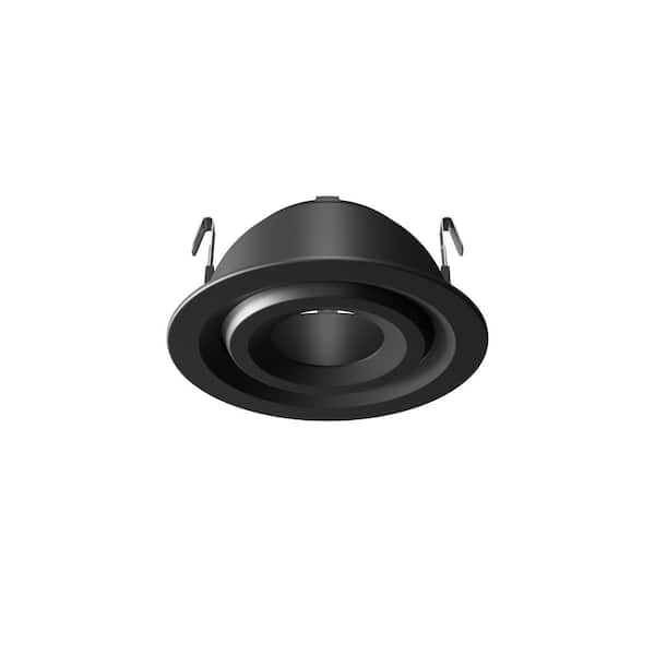 4 in. Black Recessed Light Adjustable Trim (24-Pack)-for LED Module