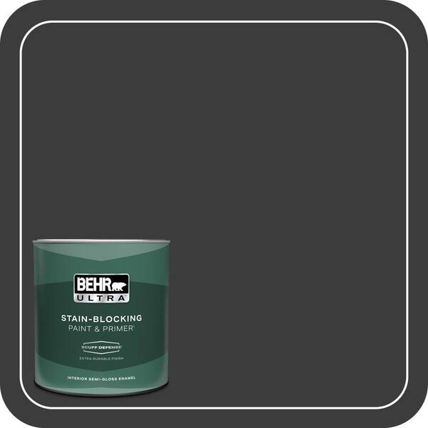 BEHR ULTRA 1 qt. #MQ5-05 Limousine Leather Extra Durable Semi-Gloss Enamel Interior Paint & Primer