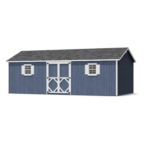 Little Cottage Co. Classic Workshop 12 ft. x 24 ft. Outdoor Wood Storage Shed Precut Kit with Operable Windows (288 sq. ft.)