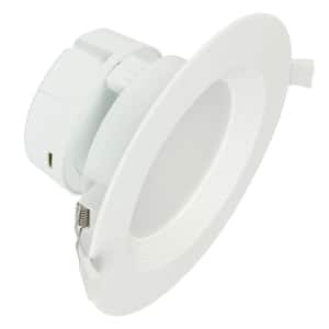 6 in. White Integrated LED Recessed Trim