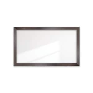 Modern Farmhouse Dark Brown Accent Framed Wide Wall Mirror 67 in. W x 40 in. H