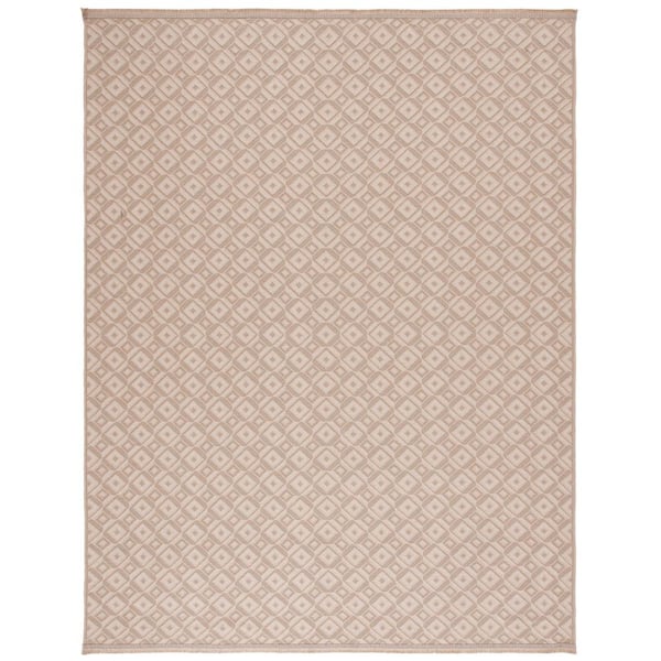 SAFAVIEH Aspect Natural/Ivory 8 ft. x 10 ft. Concentric Diamond Area Rug