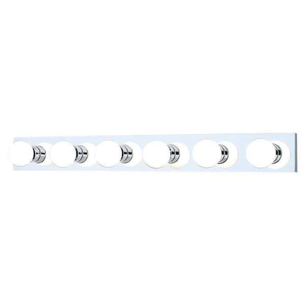 6 light vanity light chrome