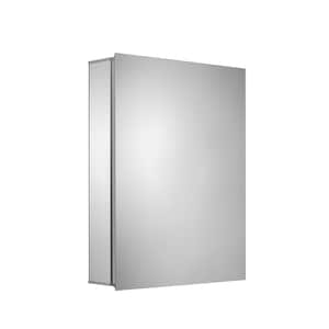 Jensen Modular Shelf 16-in x 26-in Recessed Mount Stainless Steel Mirrored  Medicine Cabinet at