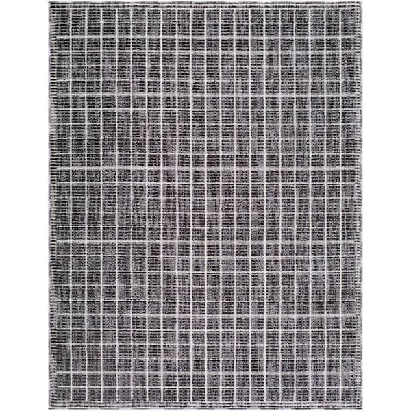 ELLE Decor Odeon EDOD-2302 2 ft. x 2 ft. Black Machine Woven Rug