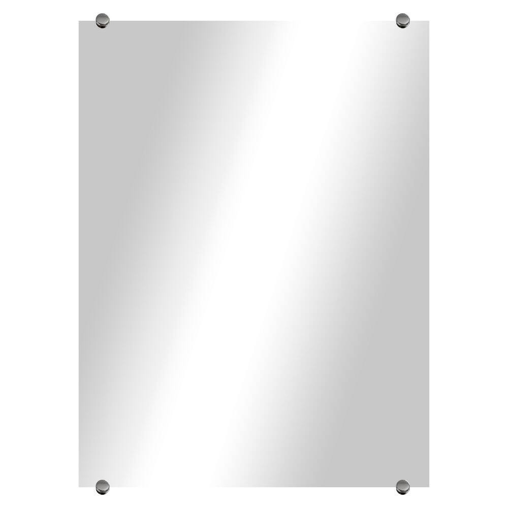 Modern Rustic (28 in. W x 32 in. H) Frameless Rectangular Beveled Wall Mirr