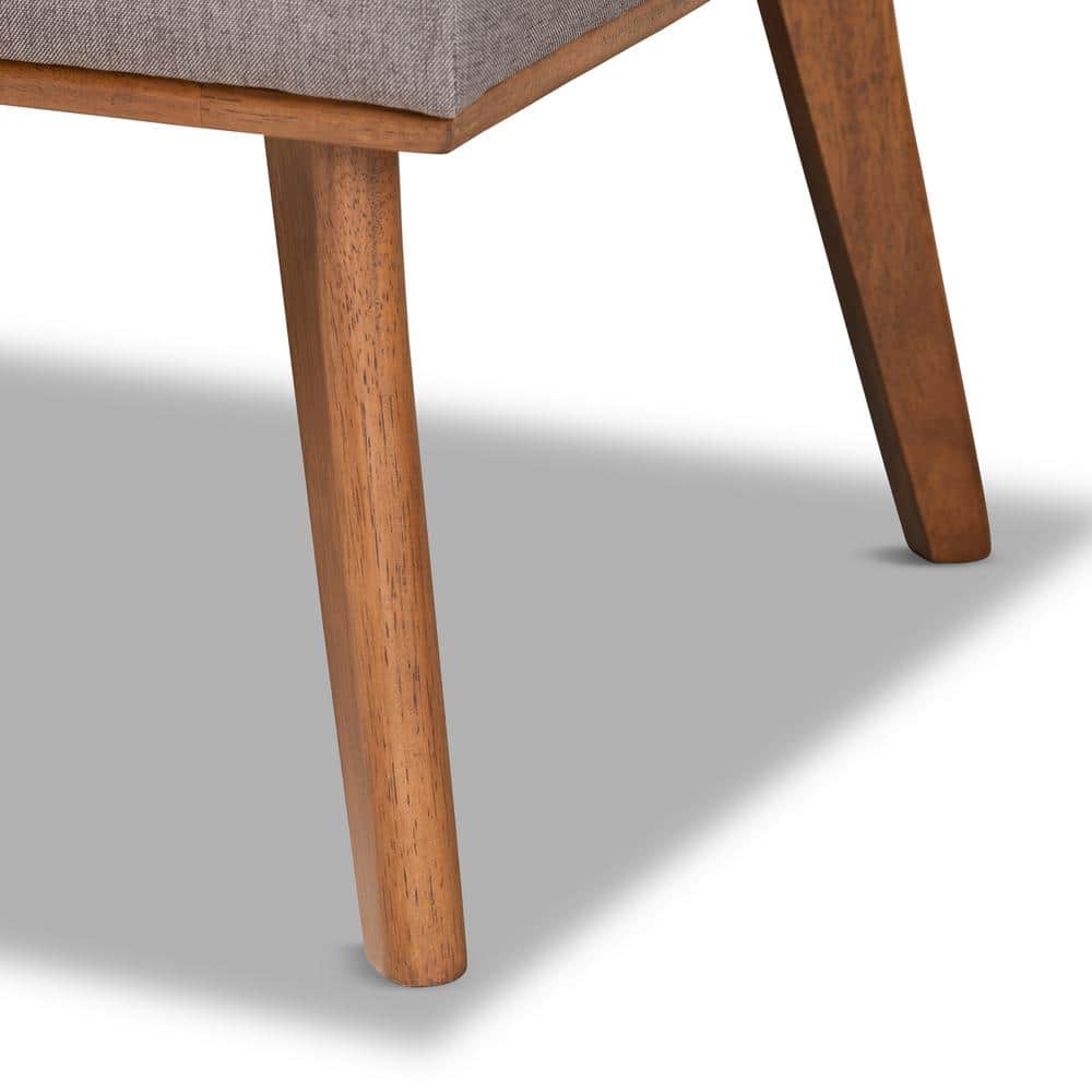 Odessa Mid-Century Modern Walnut Brown 5-Piece Dining Nook Set