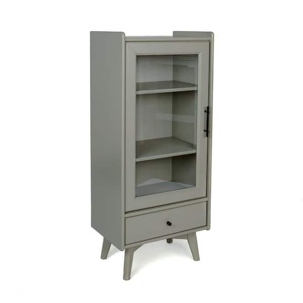 cadeninc 10 in. W x 15 in. D x 68.3 in. H Gray Freestanding Bathroom Storage  Linen Cabinet with 3 Drawers and Adjustable Shelf BY-LQWF-52AAG - The Home  Depot