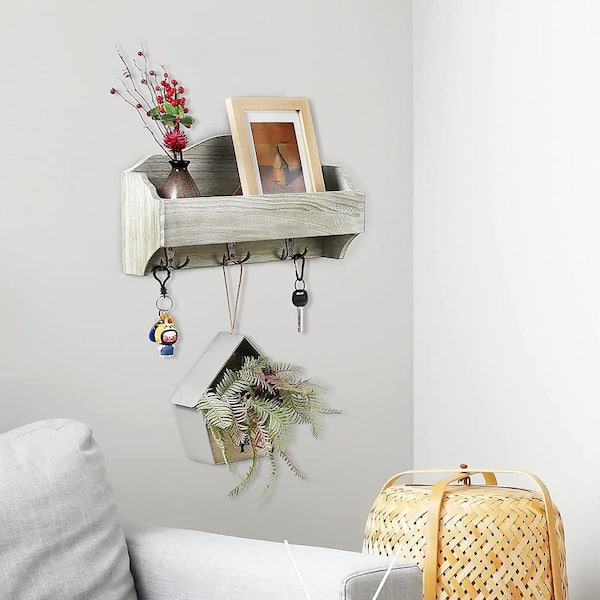 Home Wall Key Chain Holder Hooks Decor Storage Ring Organizer Hanging Bags Box 