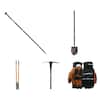 Husky 69 in. San Angelo Bar, 47 in. Digging Shovel, Post Hole Digger, 5 lb. Pick Mattock and Work Glove Combo