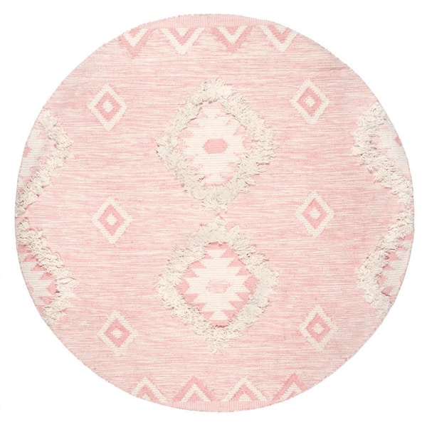 Nuloom Savannah Tribal Pink 6 Ft X Round Area Rug Spmo01e R606 The Home Depot Nuloom Savannah Tribal Pink 6 Ft X, Round Pink Area Rugs