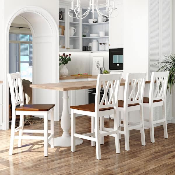 white dining table and 4 chairs