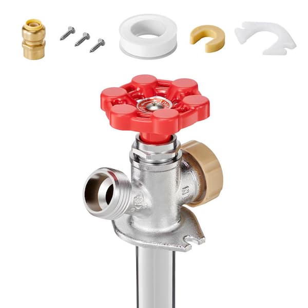 Anti-Siphon Frost-Proof Sillcock, 12 in. Freeze Proof Outdoor Faucet Bib Backflow Preventer, 1/2 in. Frost-free Spigot