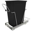 Rev-A-Shelf Black Pull Out Trash Can 35 Qt. for Kitchen Cabinets RV ...