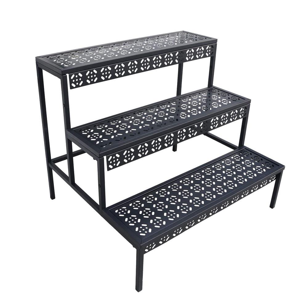 24.6 in. x 27.5 in. x 24.6 in., Indoor/Outdoor Multiple Flower Pot Holders, 3-Tier price history on PriceWatchPro