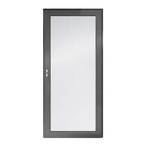 4000 Series 36 in. x 80 in. Charcoal Gray Left-Hand Full View Interchangeable Aluminum Storm Door