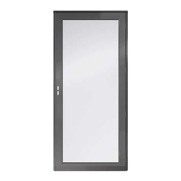Andersen 4000 Series 36 in. x 80 in. Charcoal Gray Left-Hand Full View Interchangeable Aluminum Storm Door