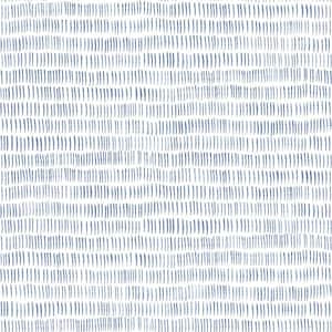 Pips Navy Fabric Pre-Pasted Matte Watercolor Brushstrokes Strippable Wallpaper