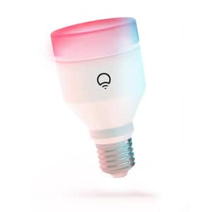 75-Watt Equivalent A19 Smart LED Light Bulb in Multi-Color Dimmable, 1500k to 9000k, Wi-Fi Connected (1-Bulb)