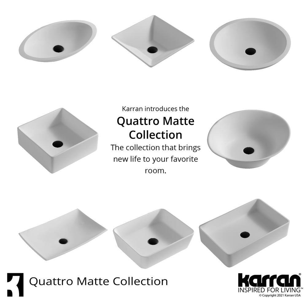 Elegant Matte White Acrylic Oval Above-Counter Vessel Sink