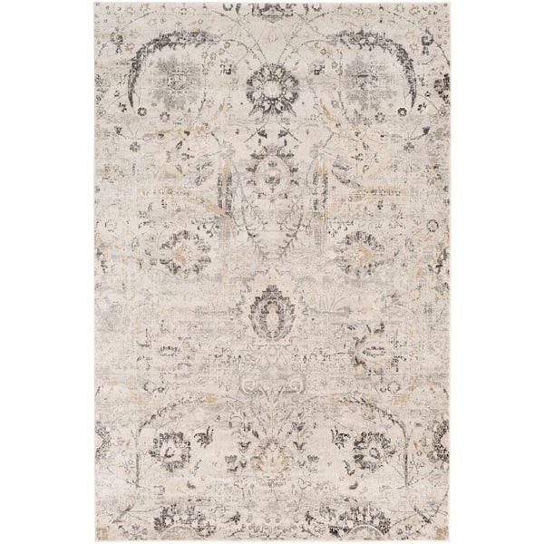 Livabliss Talita White 2 ft. x 2 ft. 11 in. Oriental Area Rug