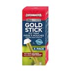 Mini Gold Stick Fly Trap with Multi-Bait Attractant (4-Pack)