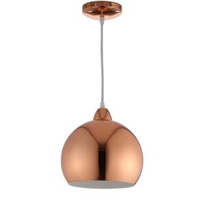 Sabine 1-Light Copper Globe Hanging Pendant