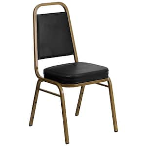 Vinyl Stackable Chair in Black