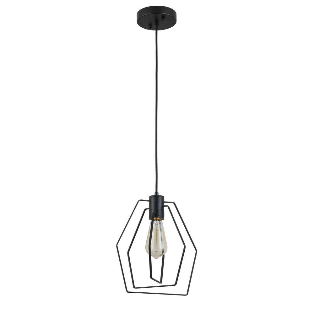 Jeshua 1-light Matte Black Hexagon Lantern Chandelier Yf-l-wl-dd-1-7 